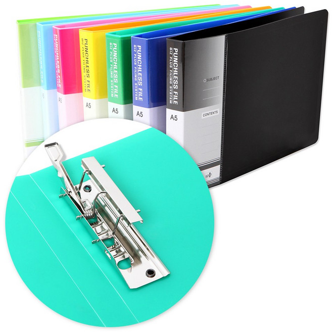 A5 세금계산서철(인덱스형)-3개, 연두색