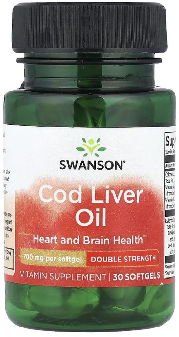 스완슨 오메가3 코드 리버 오일 Cod Liver Oil 대구 간유 소프트젤 30정, 1 - 쿠팡