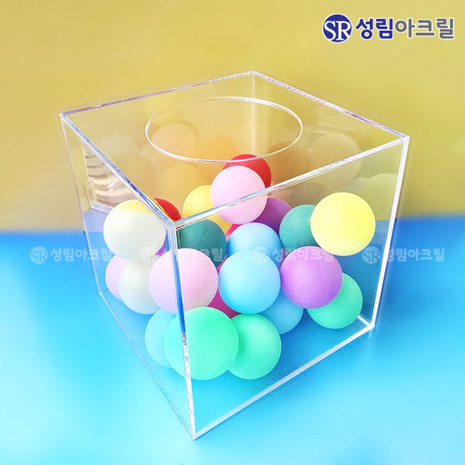 성림아크릴 아크릴 응모 모금 투표 선거함 매장 진열용품, 응모함 투명 15cm 두께3mm