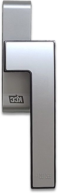 KCC 오토락 샷시 손잡이 FRAME, 1-2) 레버타입 중형, 좌측 (창문 왼쪽), 1개