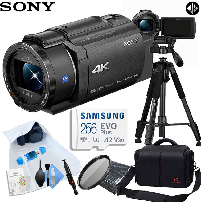 [포토리뷰이벤트] 소니 FDR-AX43A 4K 캠코더 + 삼각대 9종 패키지 (256GB 메모리 // MCUV 필터 // 프리미엄 삼각대)