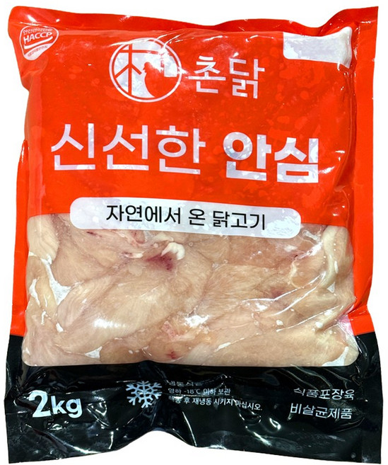 촌닭 닭안심 국내산 냉동, 2kg, 1개