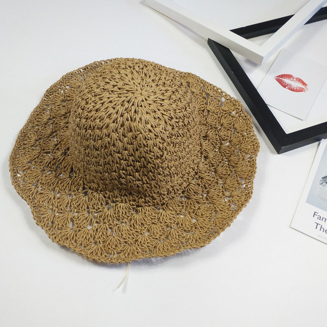 패션 여성밀집모자 라탄 버킷모자 해수욕장 여름패션 코디아이템