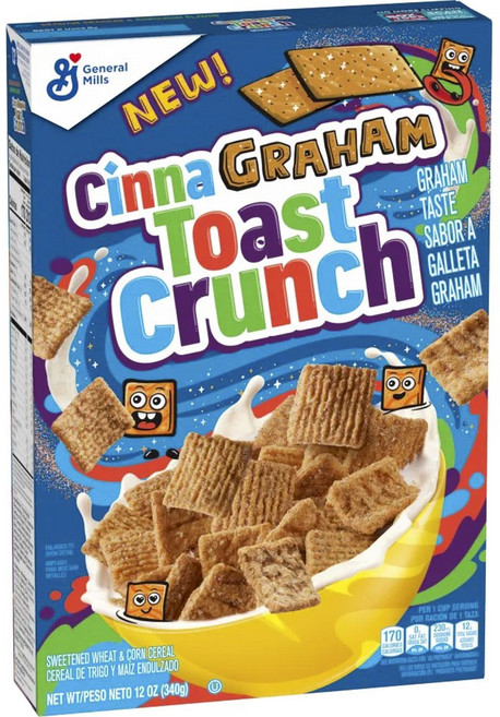 제네럴밀스 시나그레이엄 토스트 크런치 홀 그레인 시리얼, 1개