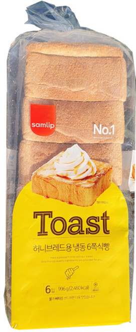 삼립 냉동 허니브레드용 6쪽 식빵, 996g, 1개