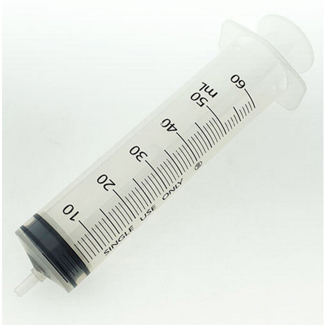 교재용 주사기 50cc 일회용 학습용 60ml, 1개