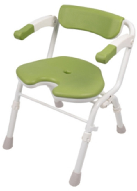 환자용 접이식 경량 목욕의자 어르신 목욕용 높이조절 샤워의자 노인 장기요양 복지용구 실버용품 요양등급 어르신용품, 1개, 그린, 노인장기요양등급 할인구매(본인부담금 9%)
