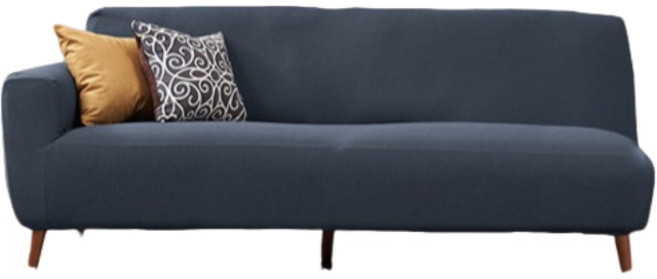 RUYIDECO 브리즈와플 쇼파커버 소파패드 여름시즌상품 올핏커버 1~6인용, 차콜 그레이, 1개