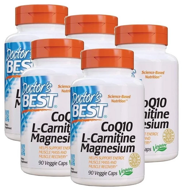닥터스베스트 코큐텐 L-카르니틴 마그네슘 캡슐 Doctor's BEST Coq10/l-Carnitine/Magnesium, 5개, 90정 - 쿠팡