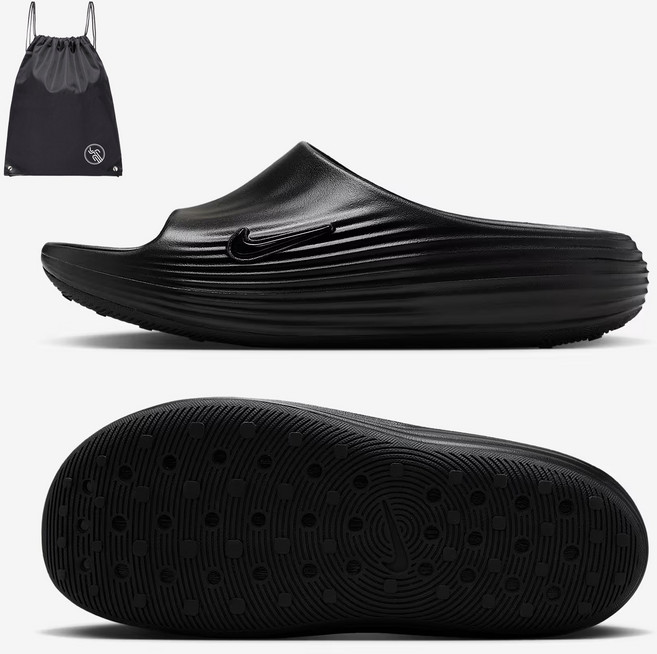 나이키 리액트 폼 쿠션 여름 비치 데일리 슬라이드 슬리퍼 블랙 (PGN짐쌕가방 지급)