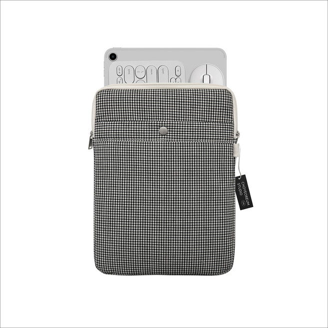 플레인 아이패드 태블릿 파우치, Check, 11inch