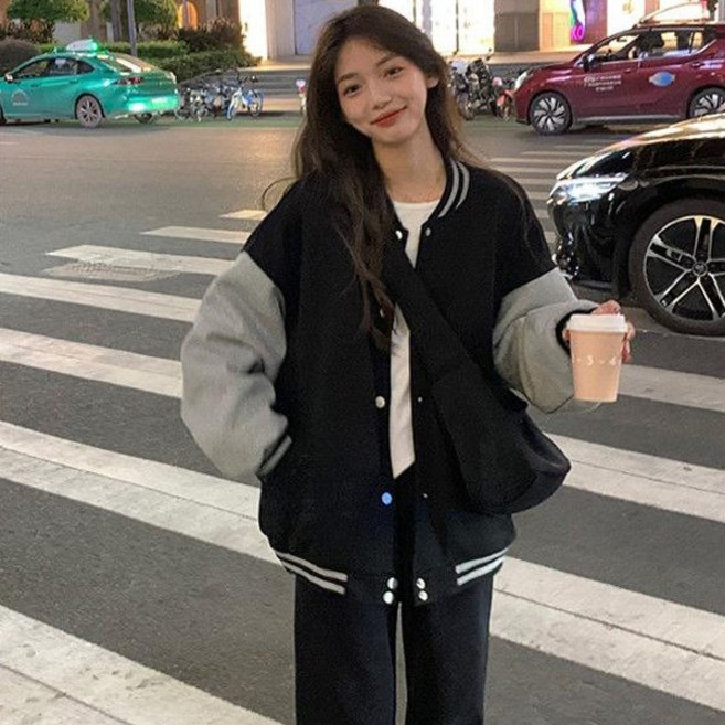 투니스 여성 나그랑 루즈핏 야구점퍼