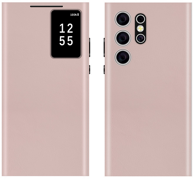 YINUO 갤럭시 S22울트라 S23울트라 S24울트라 소가죽 스마트 뷰 월렛 커버 휴대폰 케이스 적용