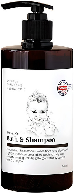 페르바도 바스 앤 샴푸 알러지프리향, 500ml, 1개