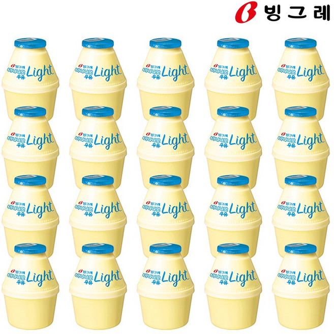 빙그레 바나나맛우유 Light 240ml 20개