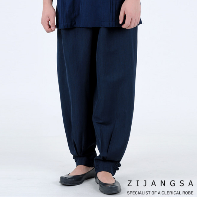 [3550] (남) 마 슬라브 바지 생활한복 / 여름 린넨 팬츠 거사님 남자 남성 한복 개량한복 수련복 법복 절복 승복 템플스테이 지장사