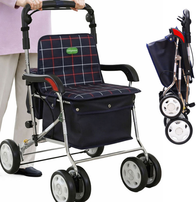 노인보행기 어르신유모차 접이식 보행보조기 실버카