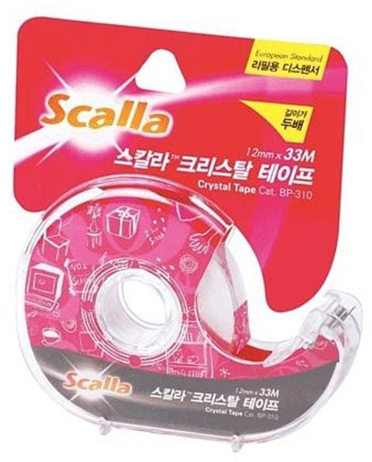 Scalla 크리스탈테이프 12mm 33M BP-310 eso+4388ty