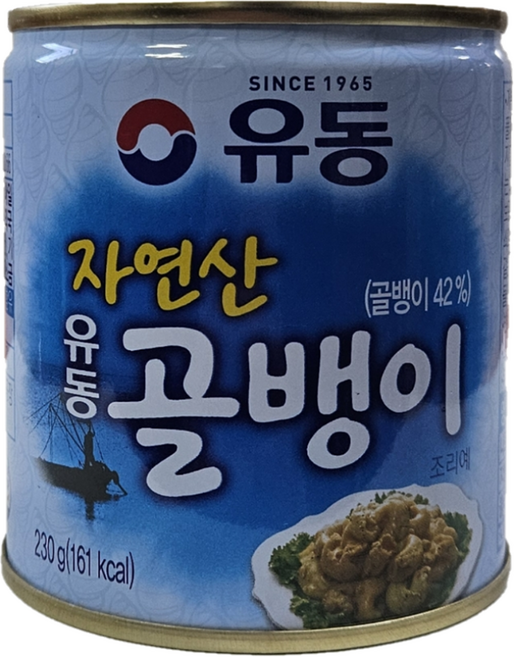 유동 자연산 골뱅이 230g 3개, 1개