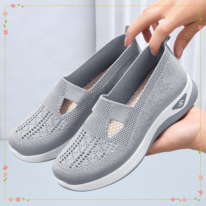 촹싱유푸이 여성 발편한 매쉬 슬립온 가벼운 여름 운동화 메리제인 스니커즈 매쉬 슈즈 쿠션좋은신발 SK8