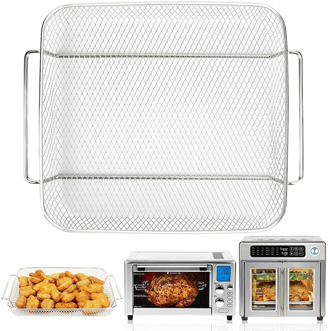 YQL Emeril Lagasse 26QT Everyday French Door 360 엑스트라 라지 에어 프라이어용 프라이어 바스켓 교체품 32 x 25.9cm(12.6 1, YQL Emeril Lagasse 26QT Everyd