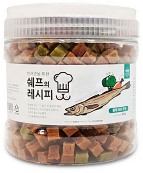 펫슐랭 쉐프의 레시피 800g - 황태육포 트릿/강아지간식, 1개