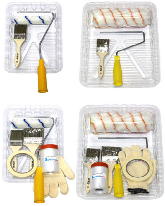 페인트 도구세트 일반형 고급형 페인트작업 붓세트, 페인트도구세트소(일반형), 1개