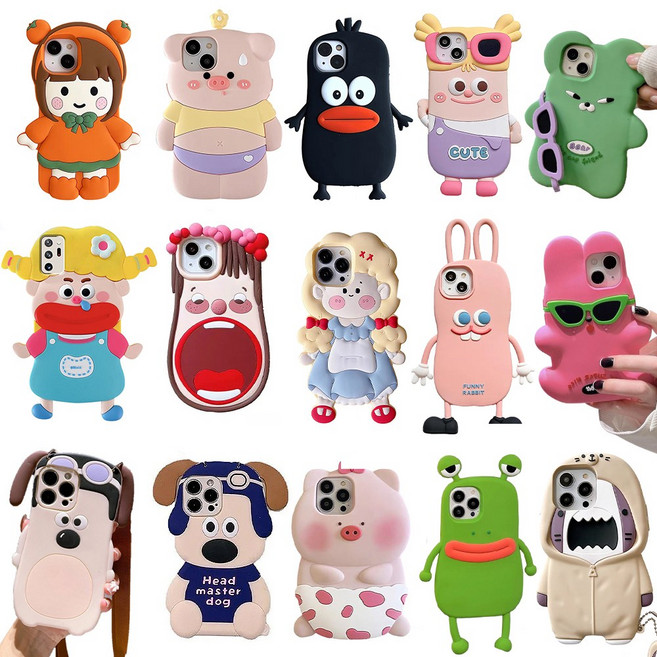 갤럭시 s25 s24 울트라 플러스 캐릭터 인형 젤리 케이스 모음