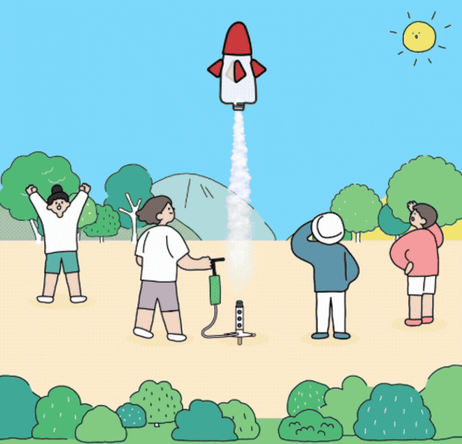 (한진과학)k9 물로켓 발사대, 옵션 1. k9 물로켓 발사대 세트