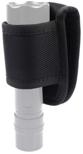 나일론 직조 PU 가죽 손전등 파우치 홀스터 듀티 벨트 오픈 탑 D 셀 컴팩트 라이트 홀더, 1개