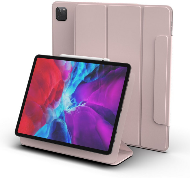 로랜텍 마그네틱 스마트 폴리오 아이패드 케이스, 베이비 핑크, 1개