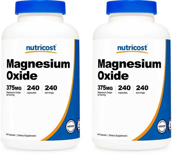 뉴트리코스트 마그네슘 옥사이드 375mg 240캡슐 2병, 240정, 2개, 240정 - 쿠팡