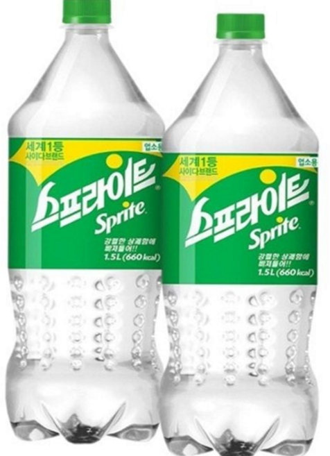 대용량 탄산 음료 페트병 12개 벌크 업소용 사이다 음료수 패키지 청량, 1.5L