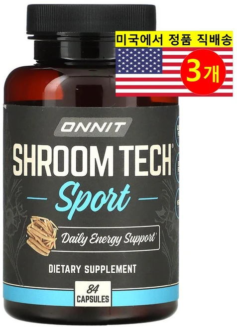 오닛 Shroom Tech 스포츠 데일리 에너지 써포트 캡슐 84정, 3개 - 쿠팡