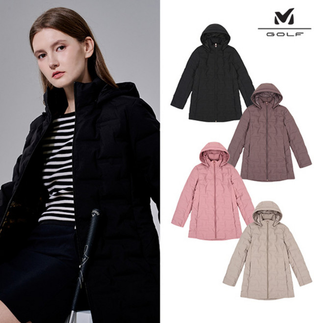 (리얼 구스다운)밀레골프 여성 튜브 스윙 구스다운 1종