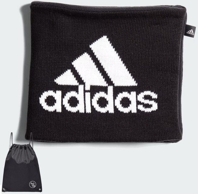 아디다스 빅 퍼포먼스 로고 따스한 기모 똑딱이 넥워머 (PGN짐쌕가방 지급)