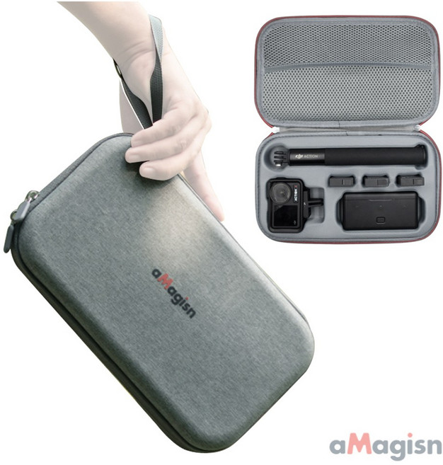 호환 DJI 오즈모 액션 5 프로 4 3 케이스 파우치 가방 악세사리 칸막이형 aMagisn, 1개, n1760 DJI 액션5프로/4/3 파우치