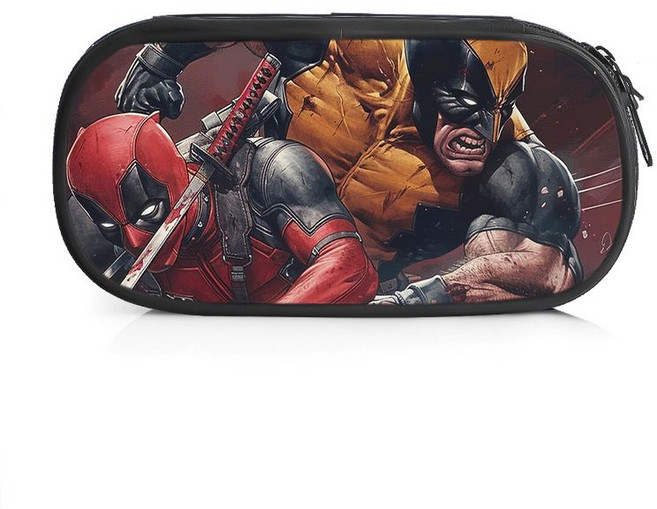 데드풀필통 캔버스 울버린굿즈 연필필통 입학선물 문구류, D W9