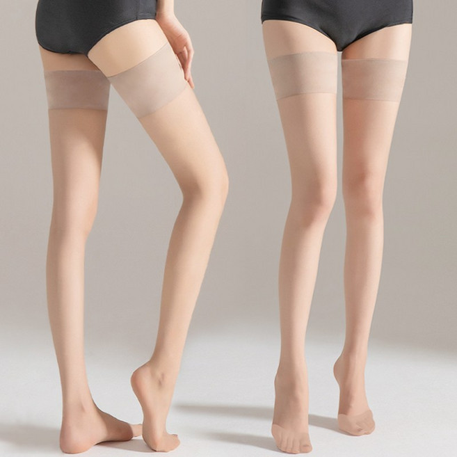 아띠Ahtty (2P / 3color) 8단계 입체 편직 여성용 고탄력 20D 허벅지 밴드 스타킹 Y존 해방 프리미엄 오버 니삭스