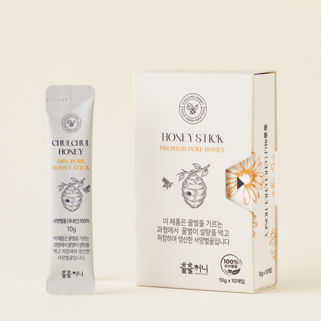 출출허니 사양벌꿀 국내산 꿀스틱, 1개, 100g