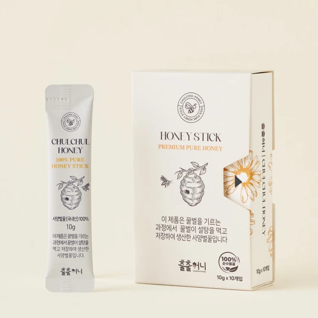 출출허니 사양벌꿀 국내산 꿀스틱, 1개, 100g - 쿠팡