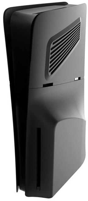 스냅케이스 플스5슬림 교체 커버 쿨링 케이스 디스크 에디션 전용, PS5슬림-블랙, 1개