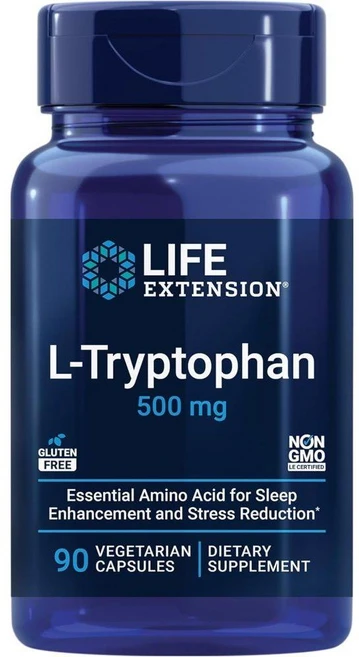 라이프익스텐션 L 엘 트립토판 Tryptophan 500mg 90정 2통, 120g, 2개 - 쿠팡