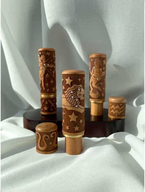 대추목 12가지 별자리 탯줄도장 DIY 6푼 고급인감도장, 1개, 전갈자리