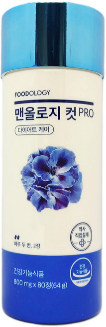 푸드올로지 맨올로지컷 다이어트 보조제, 1개