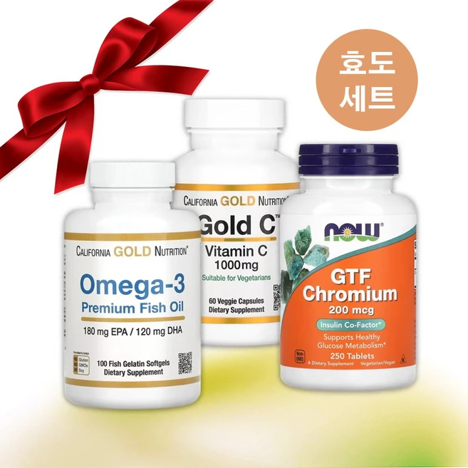 부모님 영양제선물 오메가3 EPA DHA 크롬 200mcg 비타민c 1000mg 약들약 고약사, 1개, 기본, 250정 - 쿠팡