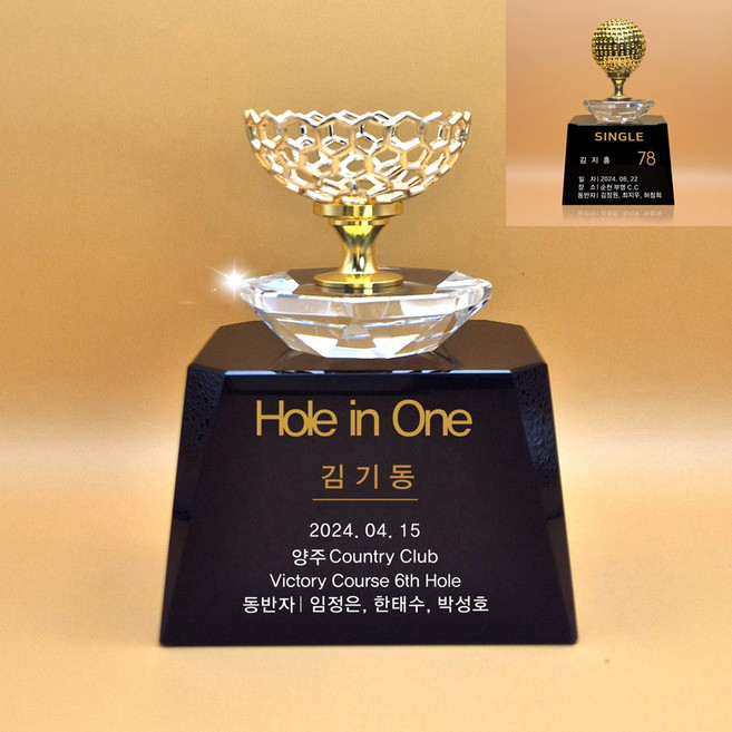 상패팡팡 홀인원패 싱글패 이글패 골프트로피 003 골드 골프모션 금속 골프스윙모습 이븐파 언더파 골프대회 주문제작 신제품 트로피공장 트로피제작, 선택1-9, 1개