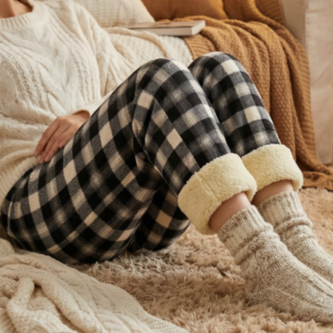 겨울 기모 극세사 수면바지 두꺼운 수면 잠옷 바지 파자마 빅사이즈 홈웨어