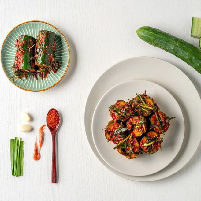 국내산 100% 전라남도 맛 그대로 담은 오이부추김치 800g, 1개