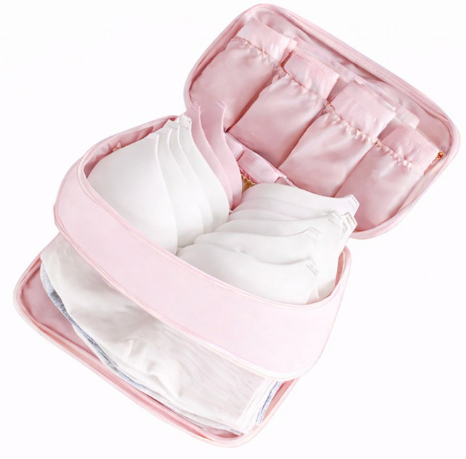 비브랜드 여행용 2단 지퍼 속옷 양말 멀티 파우치